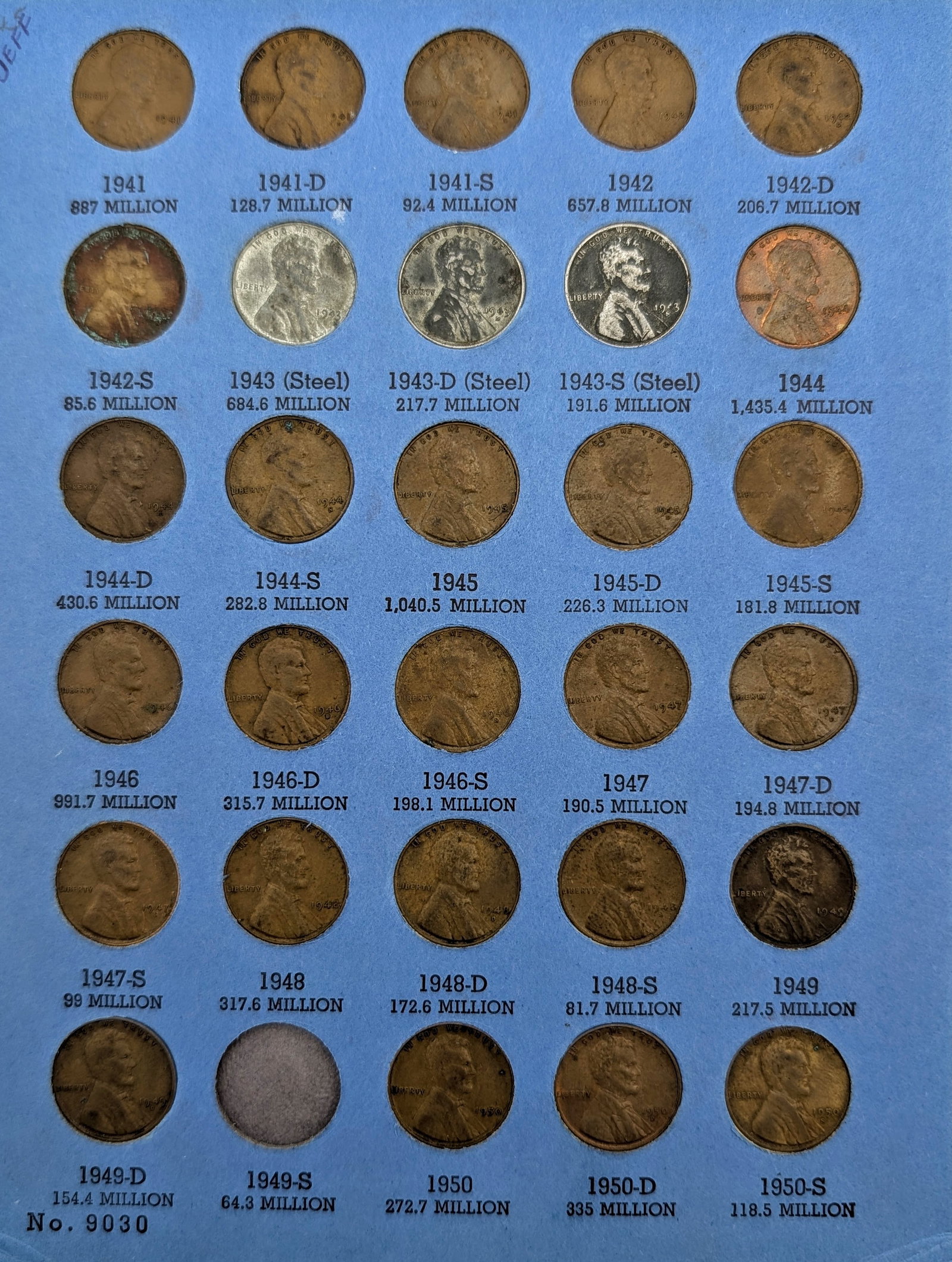 Whitman Lincoln Head Cent Collection Starting 1941 Coin Album - 2