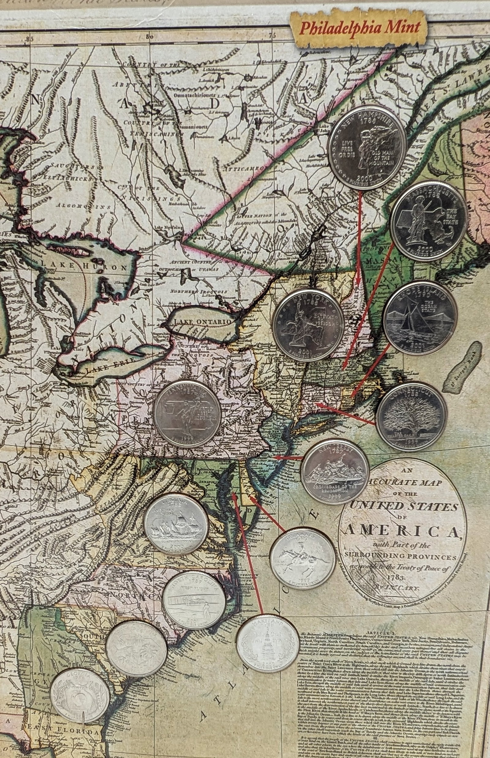The Formation of the Union- The First Thirteen States Coin Set- P/D - 2