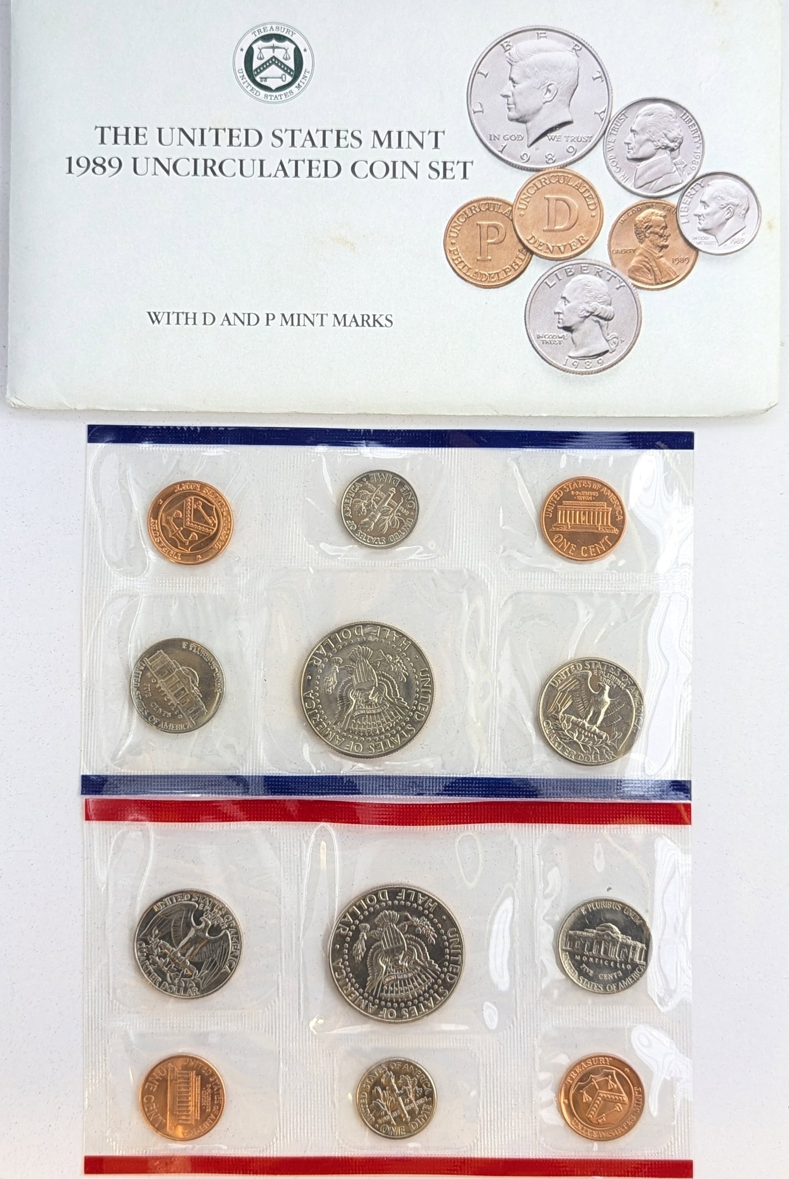 1989 US Mint Uncirculated Coin Set - 2