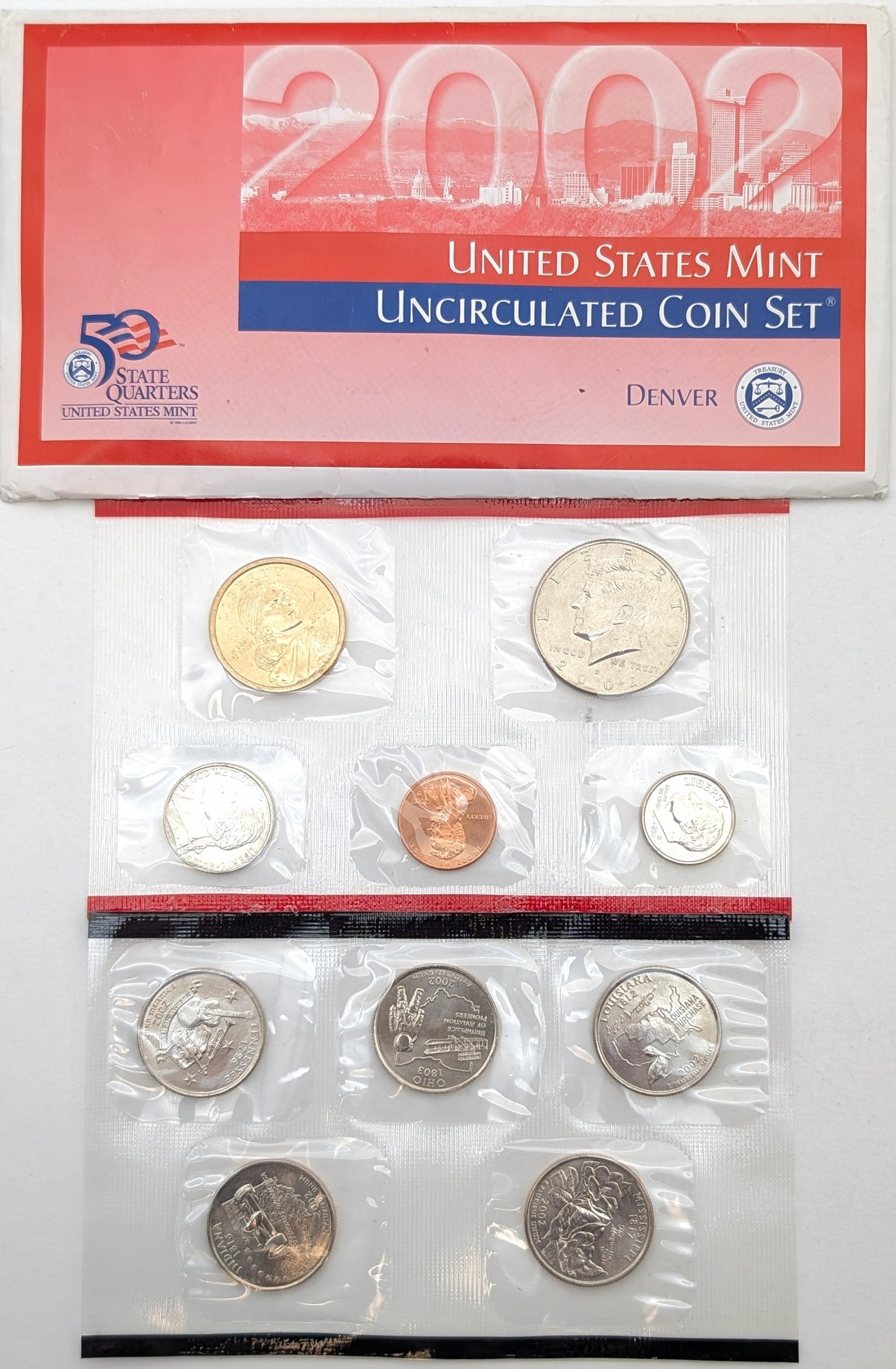 2002 D US Mint Uncirculated Coin Set (1 of 2)