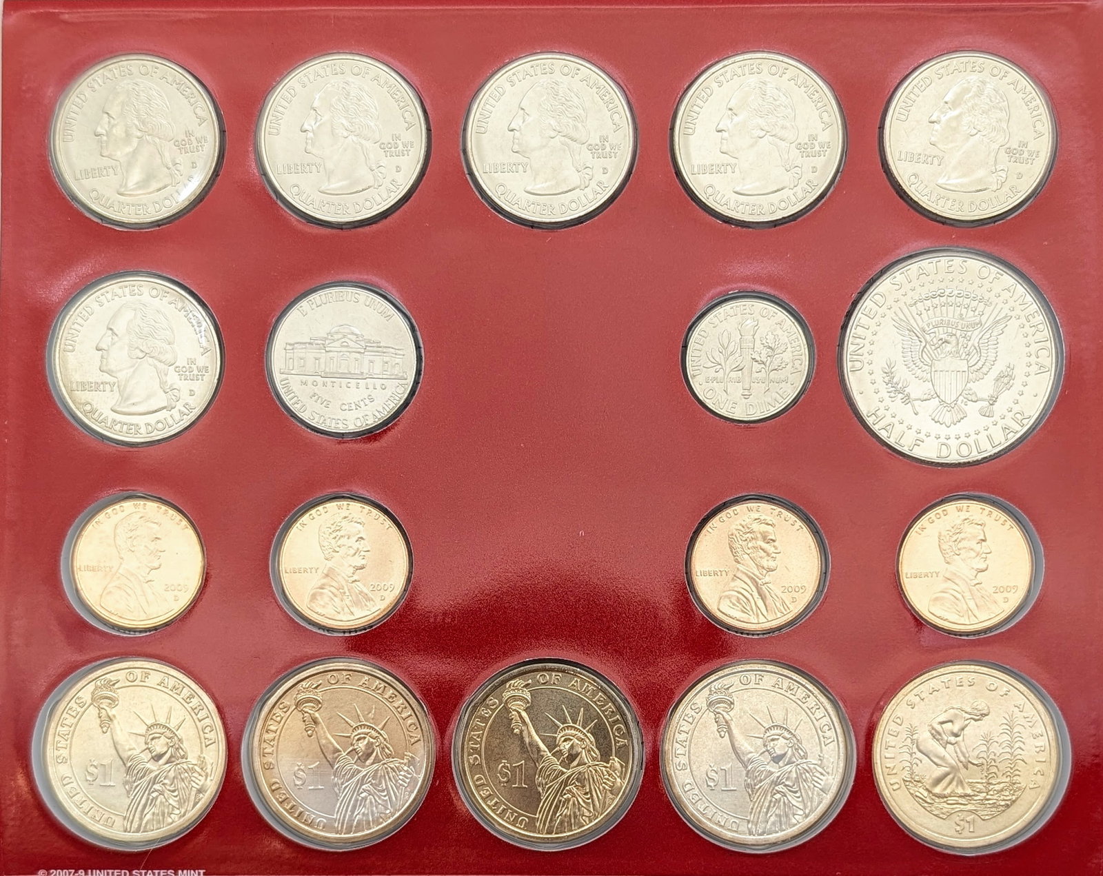 2009 D US Mint Uncirculated Coin Set - 2