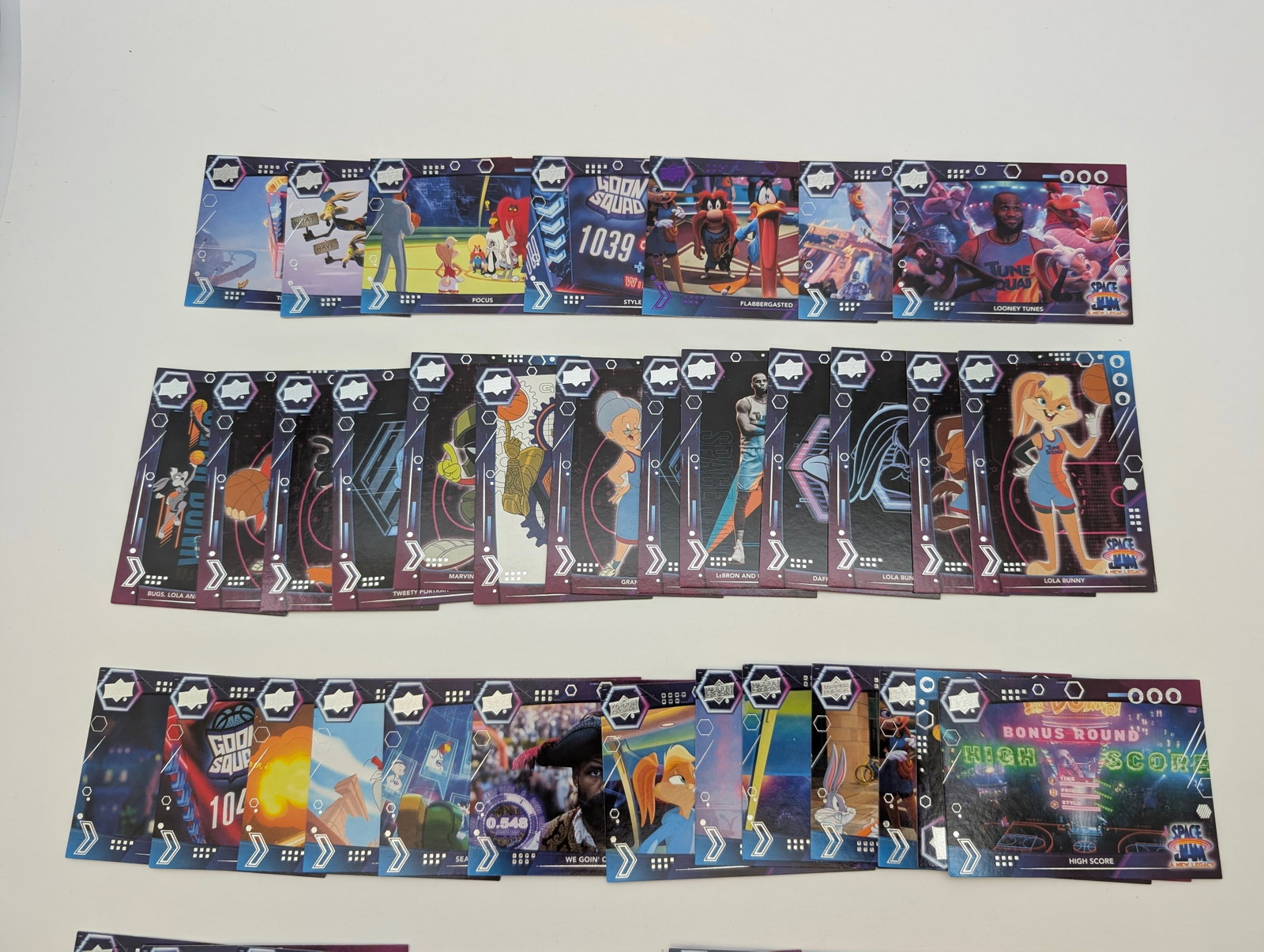 Large Lot of Upper Deck Space Jam: New Legacy Trading Cards - 2