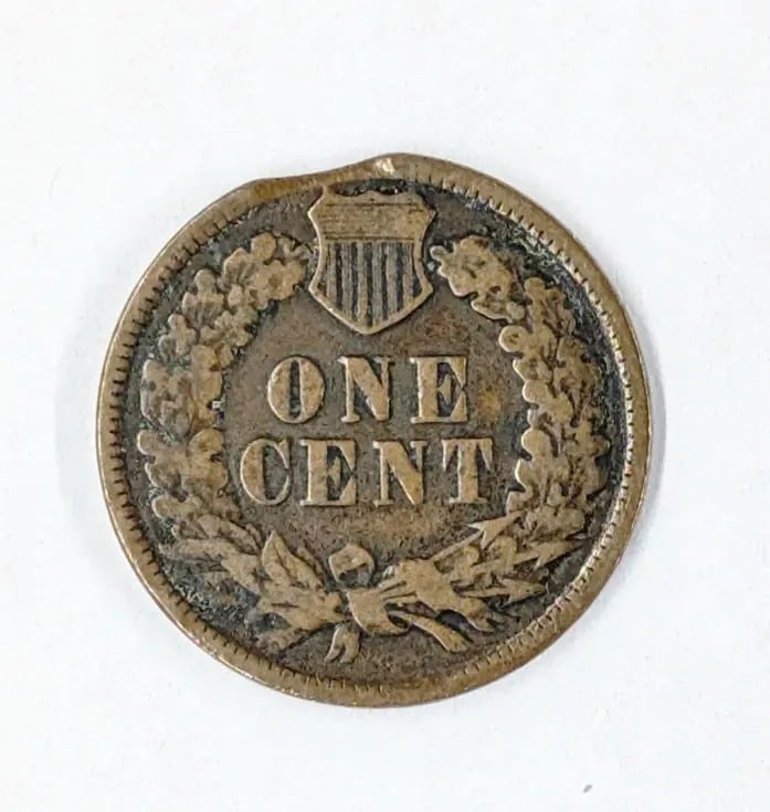 Feature-1882 Indian Head Cent- Error, Clipped - 2