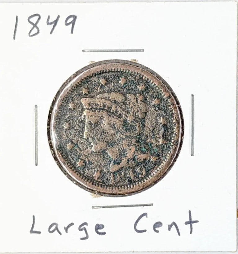 1849 Large Cent: Coin