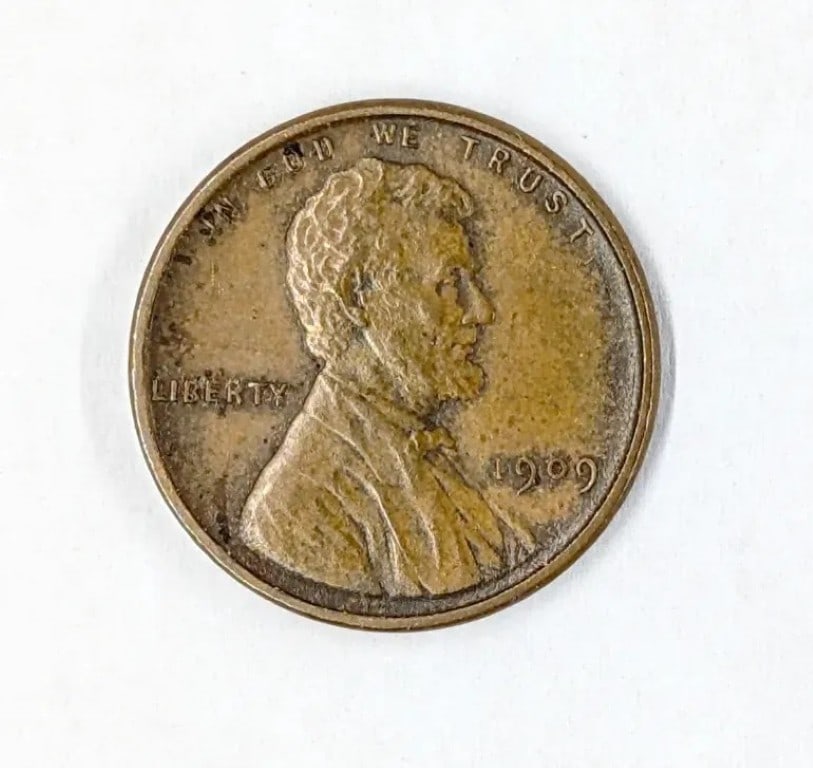 1909 VDB Lincoln Wheat Cent -Semi Key Date: Coin