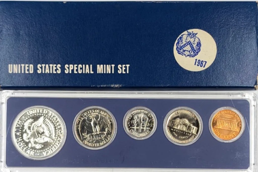 1967 US Mint Special Proof Set w/ Silver JFK Half - 2