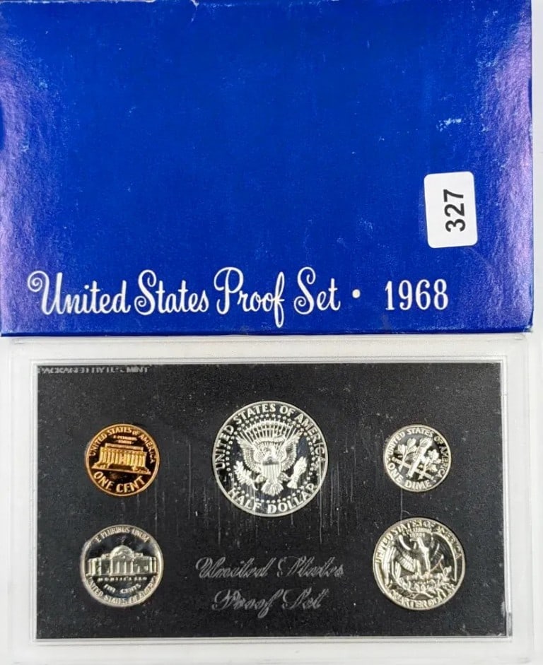 1968 US Proof Set w/ Silver JFK Half - 2