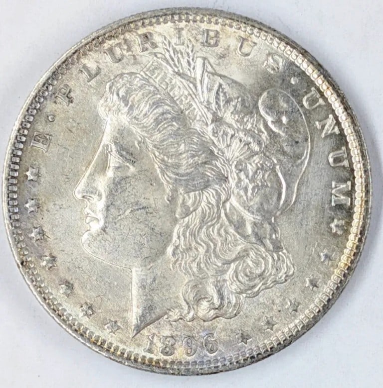 1896 Morgan Silver Dollar: Silver