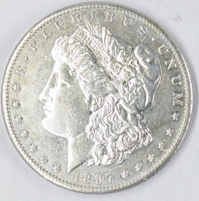 1897-S Morgan Silver Dollar: Silver