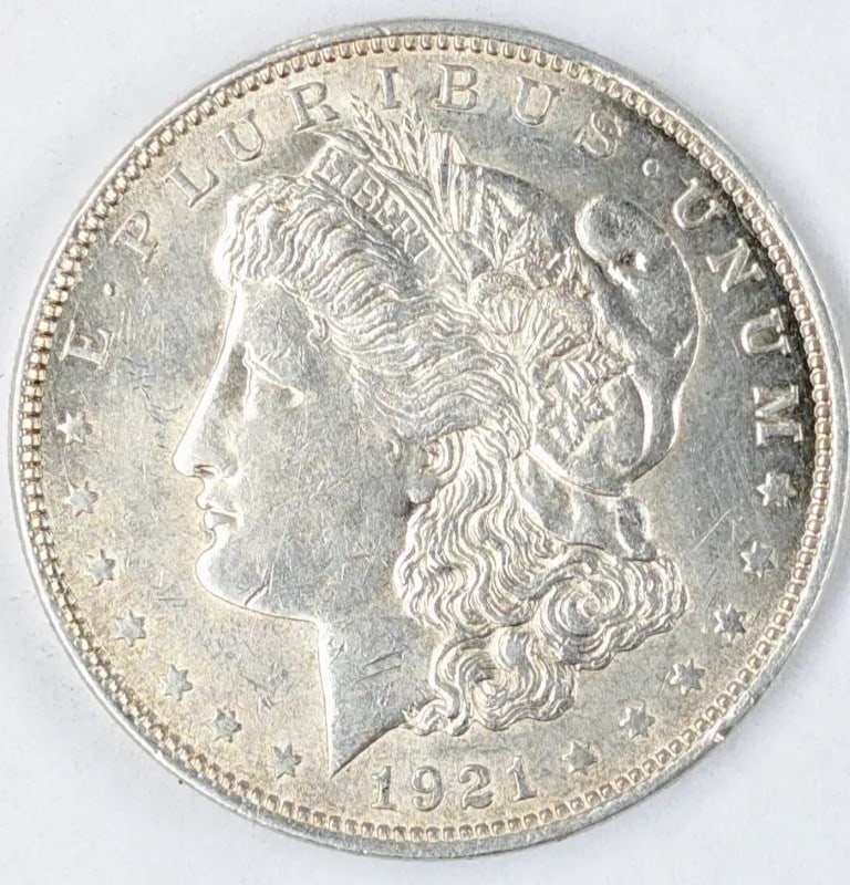 1921 Morgan Silver Dollar: Silver