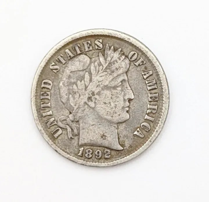 FEATURE - 1892 Silver Barber Dime- First Year of Issue: FEATURE