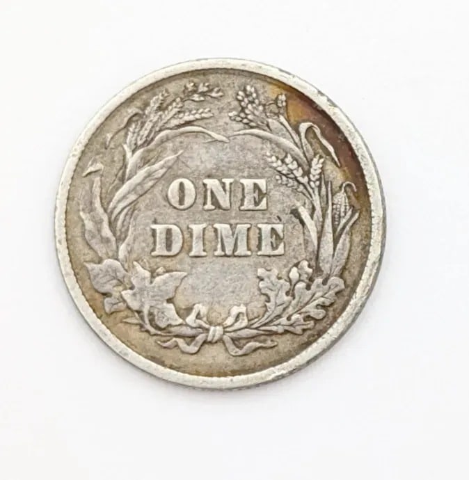 FEATURE - 1892 Silver Barber Dime- First Year of Issue - 2