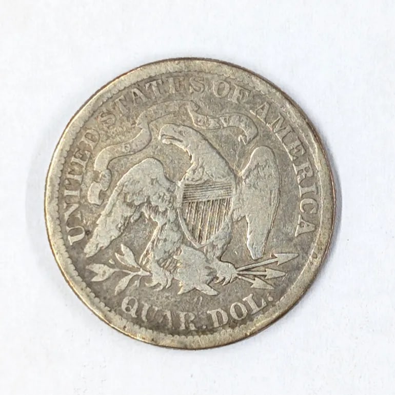1876 Silver Seated Liberty Quarter - 2