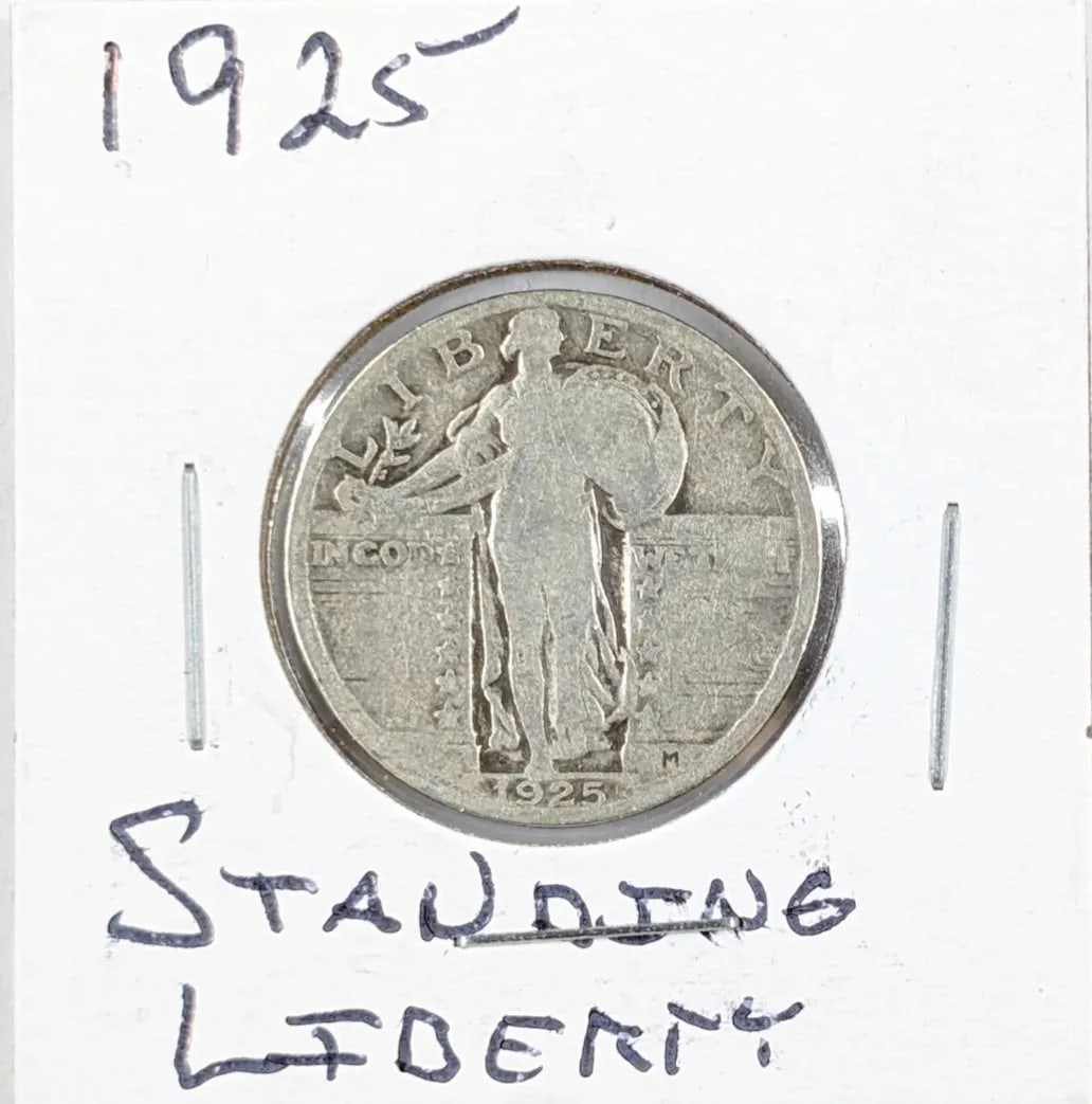 1925 Silver Standing Liberty Quarter: Silver