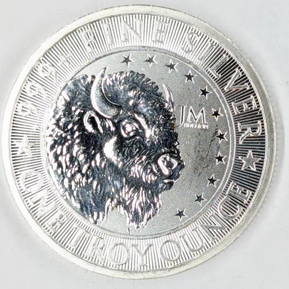 1 Ounce Fine .999 Silver Round- JM Bullion: Silver