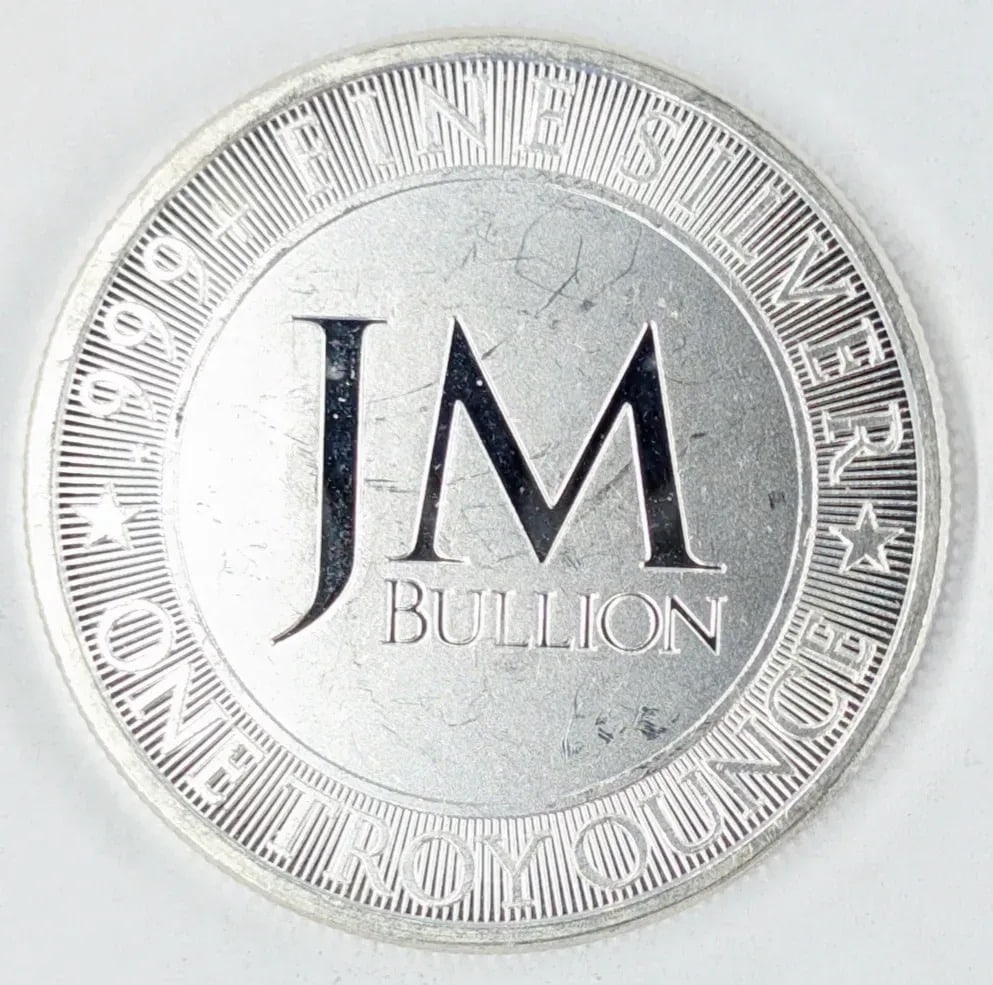 1 Ounce Fine .999 Silver Round- JM Bullion - 2