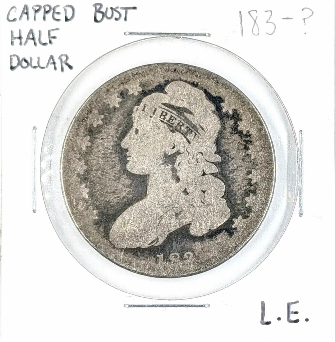 183? Silver Capped Bust Half Dollar: Silver