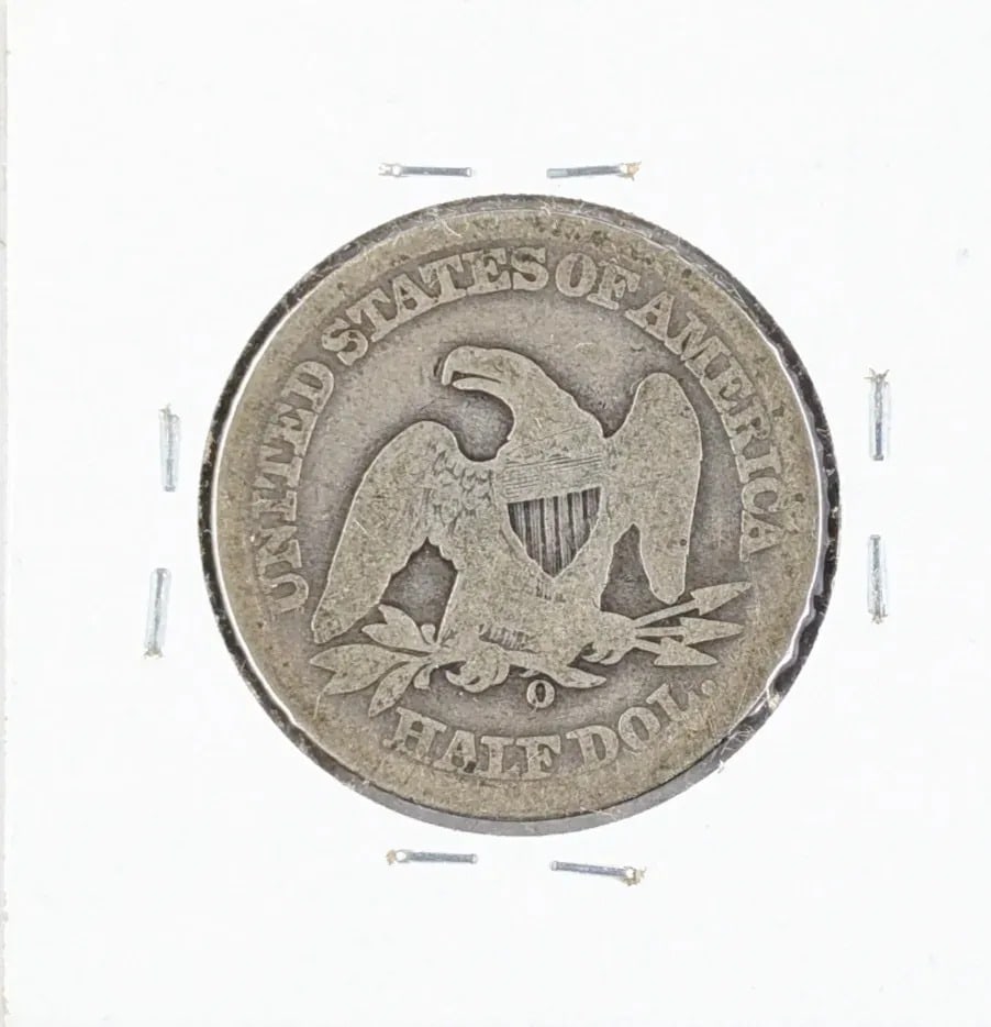 1858-O Silver Seated Liberty Half Dollar - 2