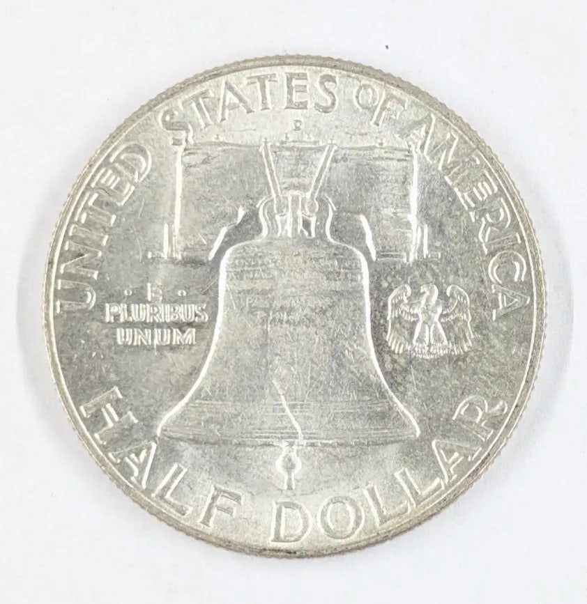 1949-D Silver Franklin Half Dollar- Semi Key Date, Uncirculated - 2