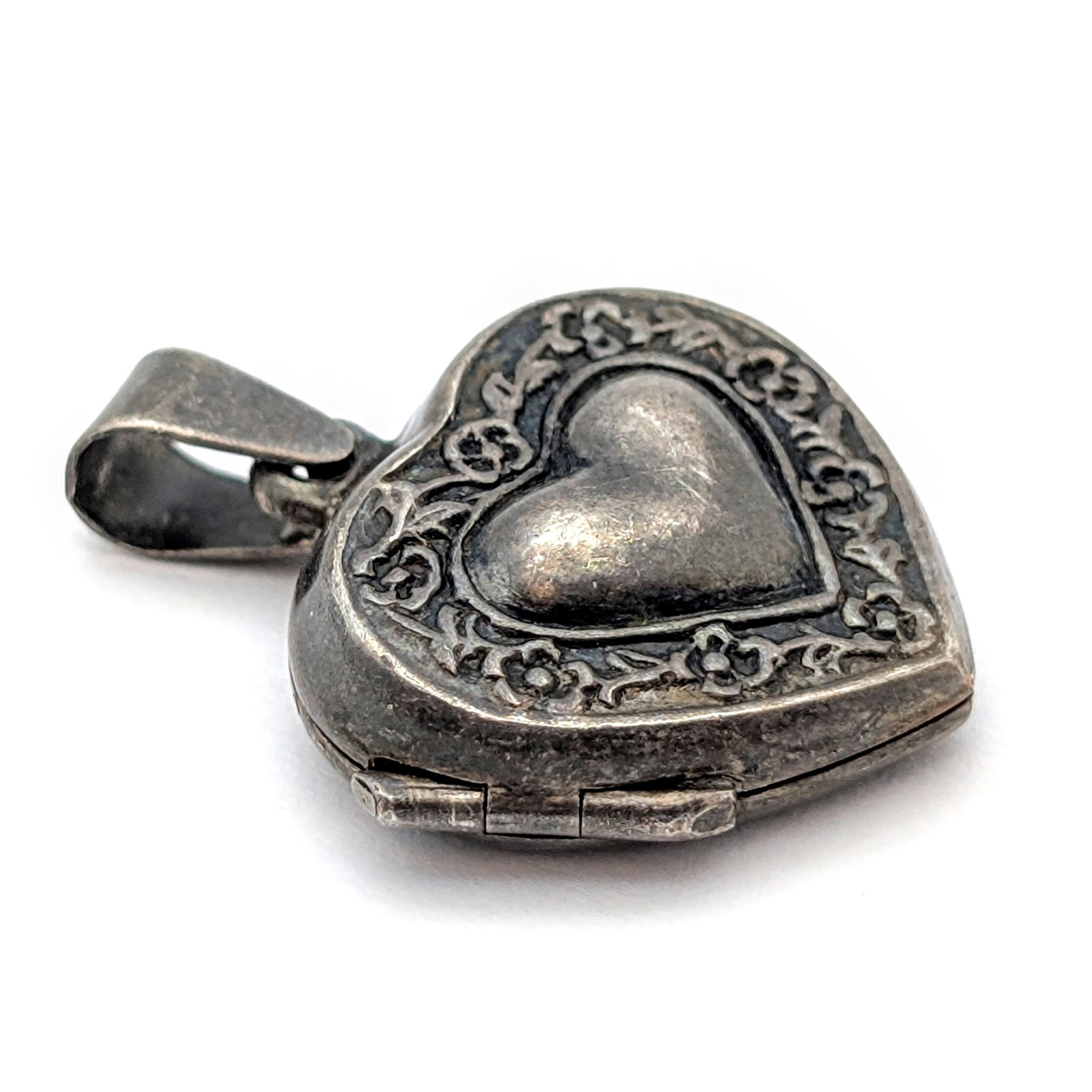 Lot of 2 Vintage Gorham Sterling Silver Pieces- Heart Pendant, Spoon Pin- 9.06g Total Weight - 5