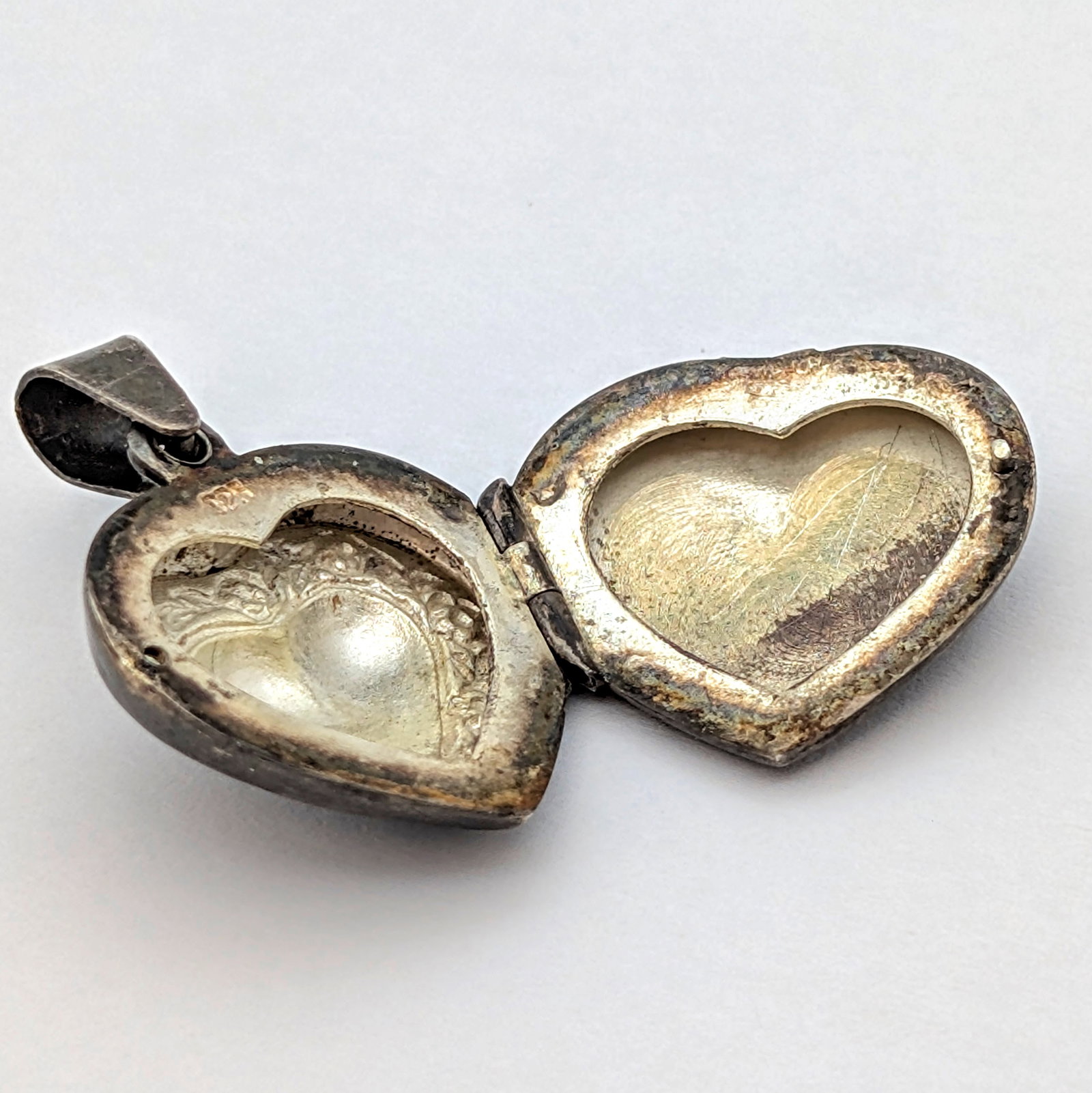 Lot of 2 Vintage Gorham Sterling Silver Pieces- Heart Pendant, Spoon Pin- 9.06g Total Weight - 6