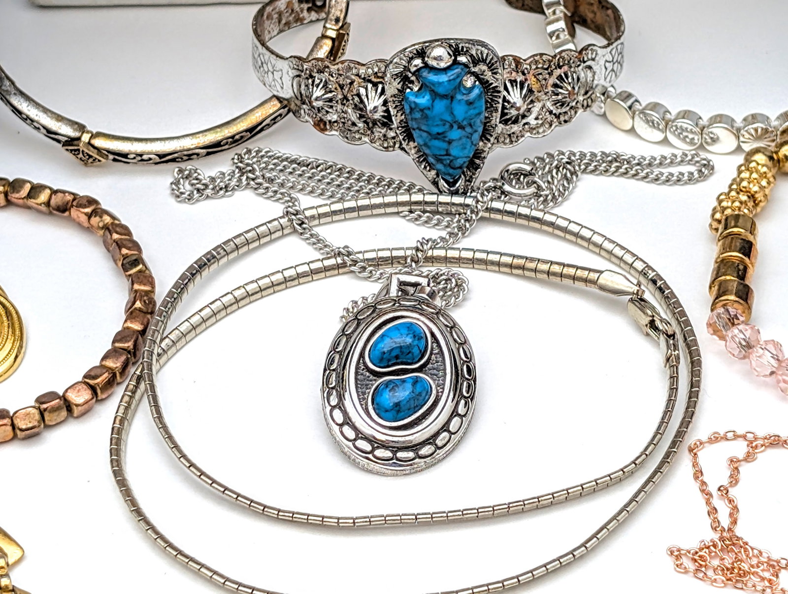 Large Lot of Costume Statement Jewelry- Necklaces, Bracelets, Earring, etc - 5