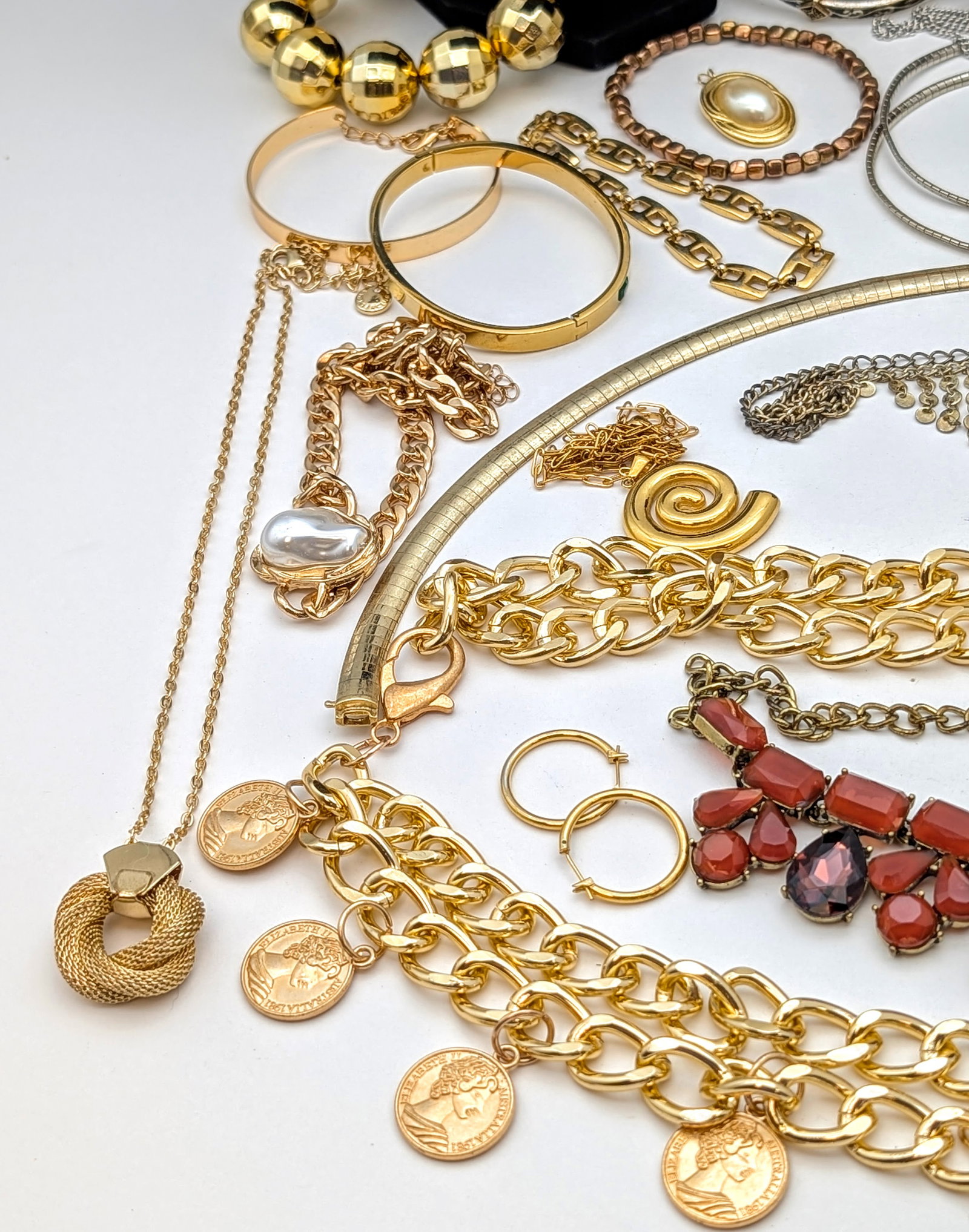 Large Lot of Costume Statement Jewelry- Necklaces, Bracelets, Earring, etc - 6