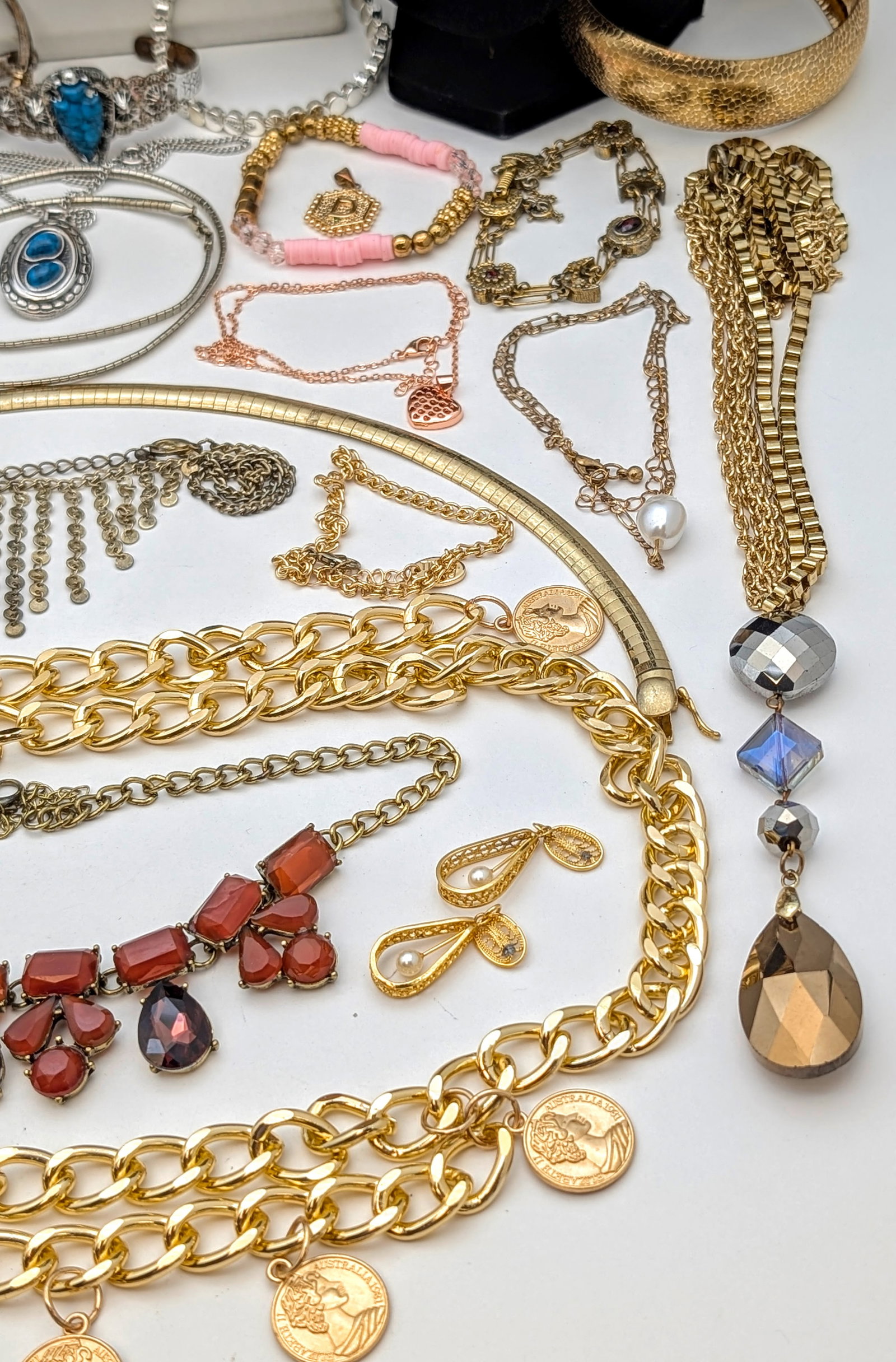 Large Lot of Costume Statement Jewelry- Necklaces, Bracelets, Earring, etc - 8