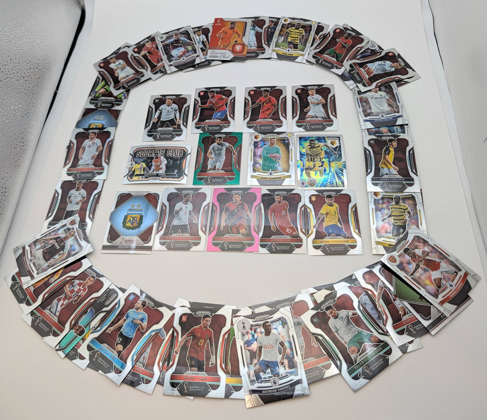 Large Lot of Panini Prizm FIFA World Cup Trading Cards: _