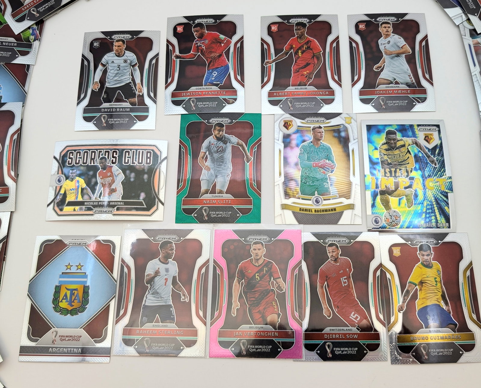 Large Lot of Panini Prizm FIFA World Cup Trading Cards - 2