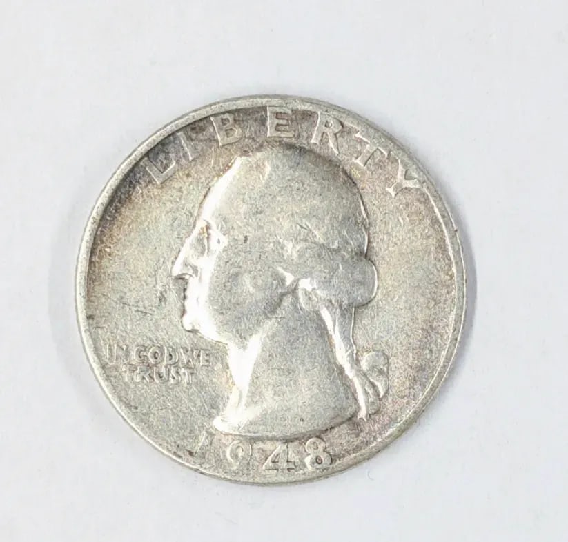 1948-S Silver Washington Quarter: Silver