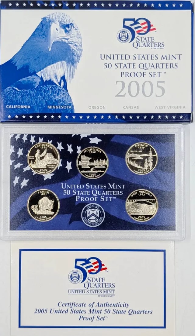2005 US 50 State Quarters Proof Set: Coin