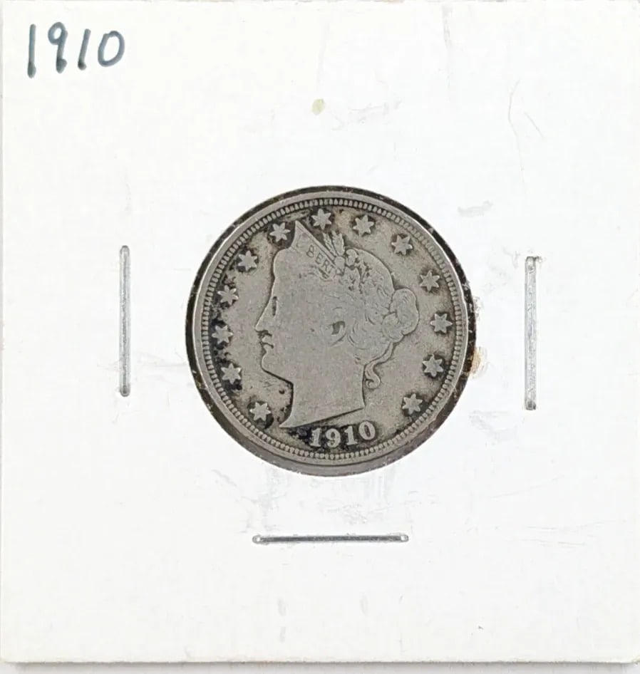 1910 V Nickel - Good Condition: Coin