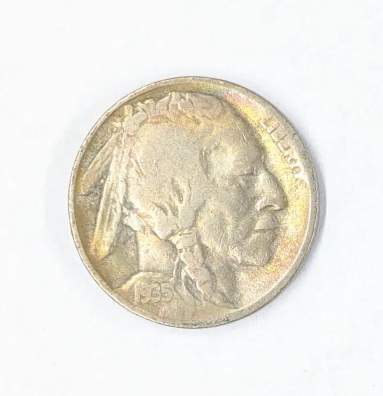 1935-D Buffalo Head Nickel- Toned: Coin