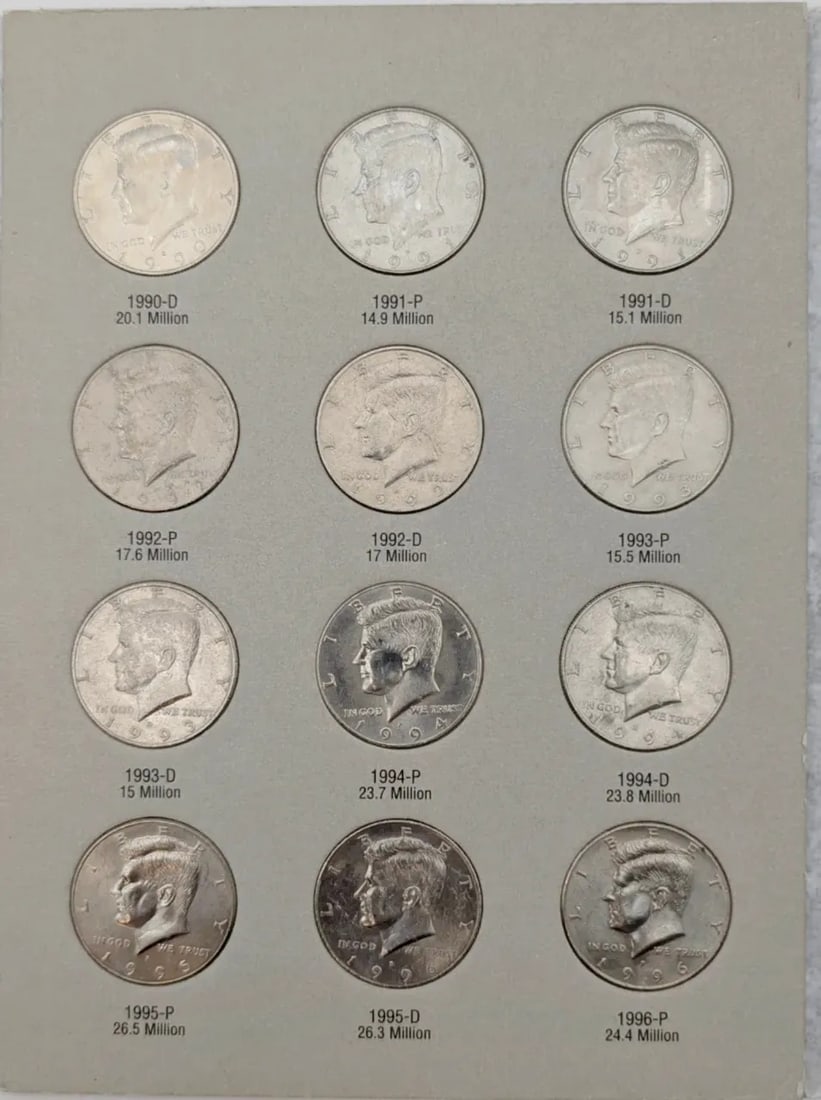 Kennedy Half Dollar Coin Album 1985-2001 - 3