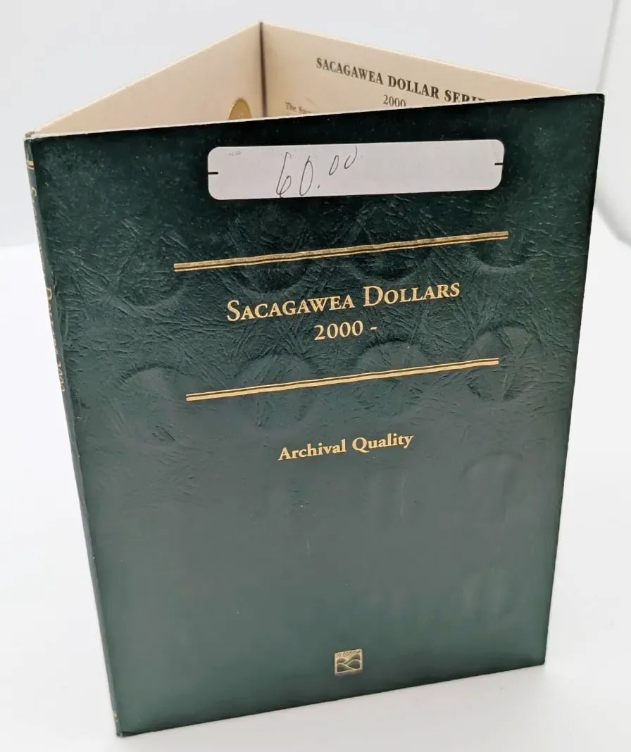 Littleton Sacagawea Dollars Coin Album 2000-: w/ 28 Coins Some Uncirculated