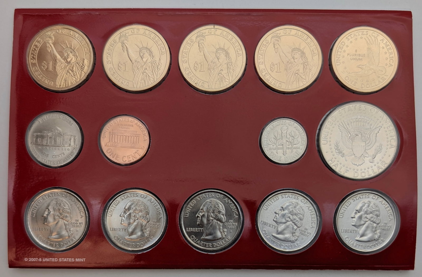 2008 P US Mint Uncirculated Coin Set - 2