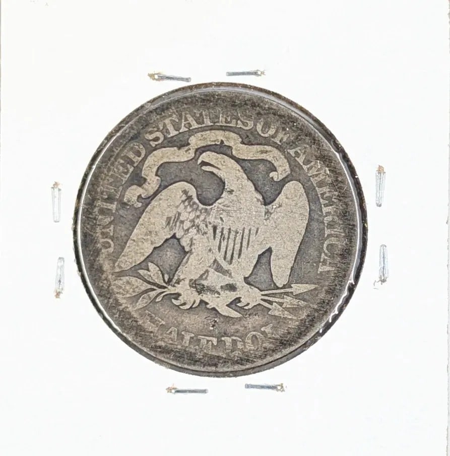 1877 Silver Seated Liberty Half Dollar - 2
