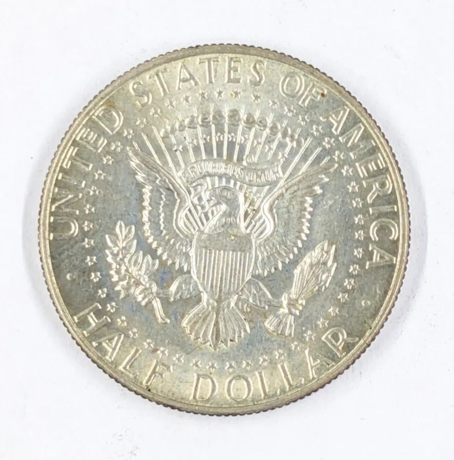 1967 Silver John F Kennedy Half Dollar (40%) - 2