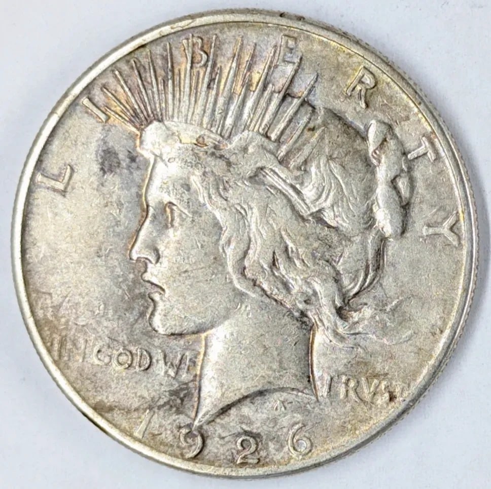 1926-S Peace Dollar- Toned: Silver