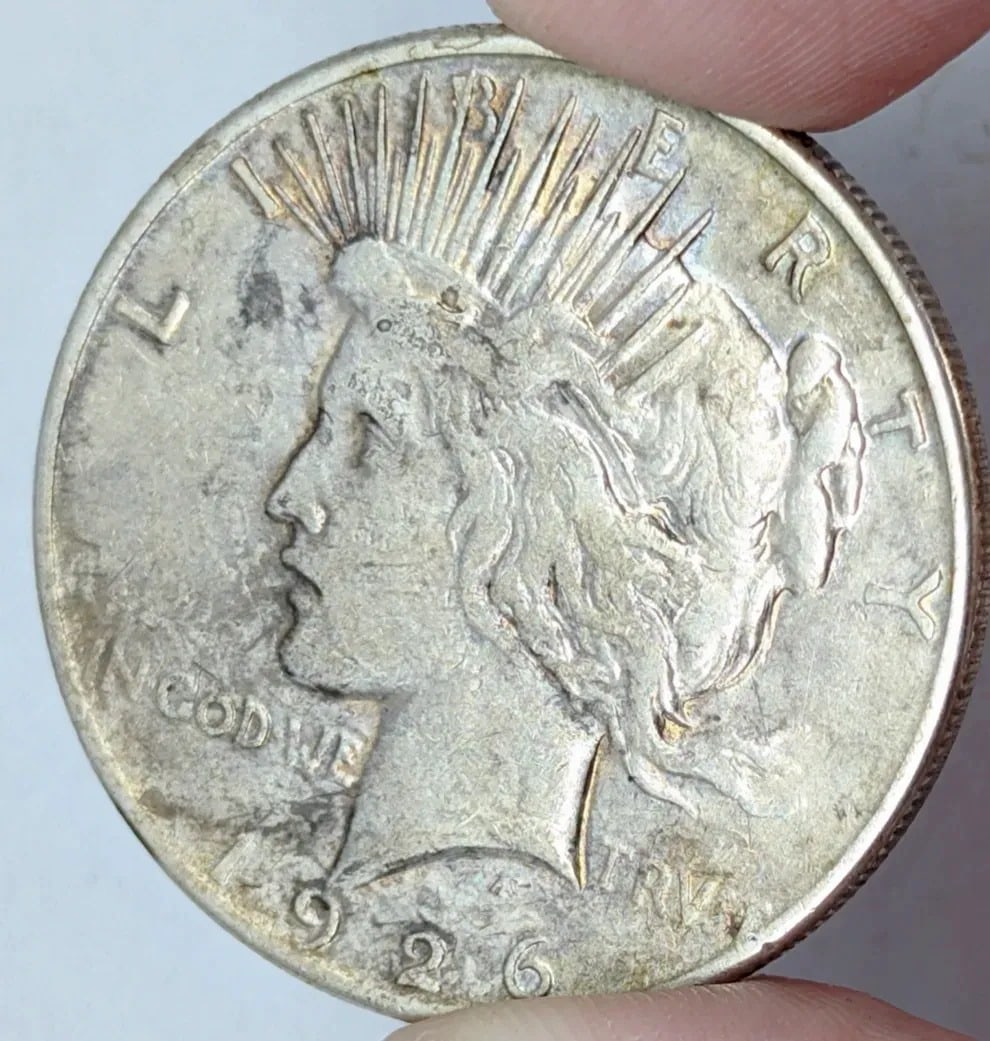 1926-S Peace Dollar- Toned - 3