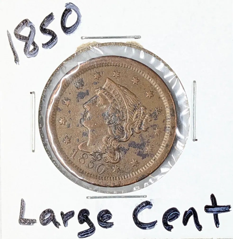 1850 Large Cent: Coin