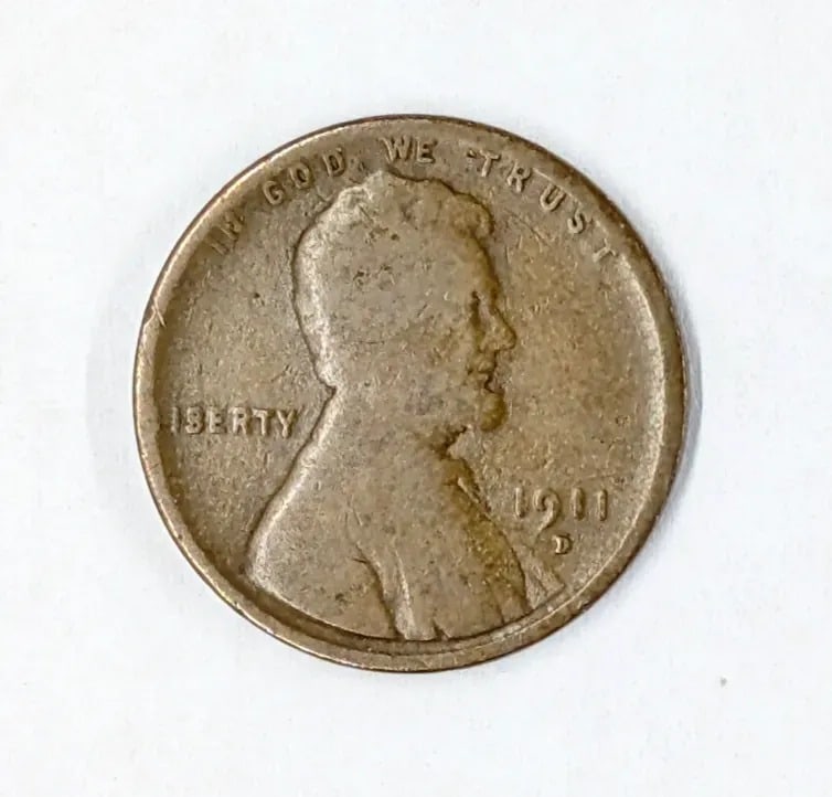 1911-D Lincoln Wheat Cent - Semi Key Date: Coin