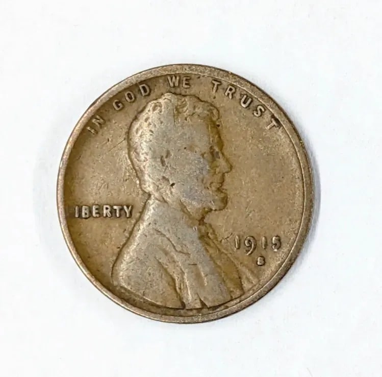 1915-S Lincoln Wheat Cent - Semi Key Date: Coin