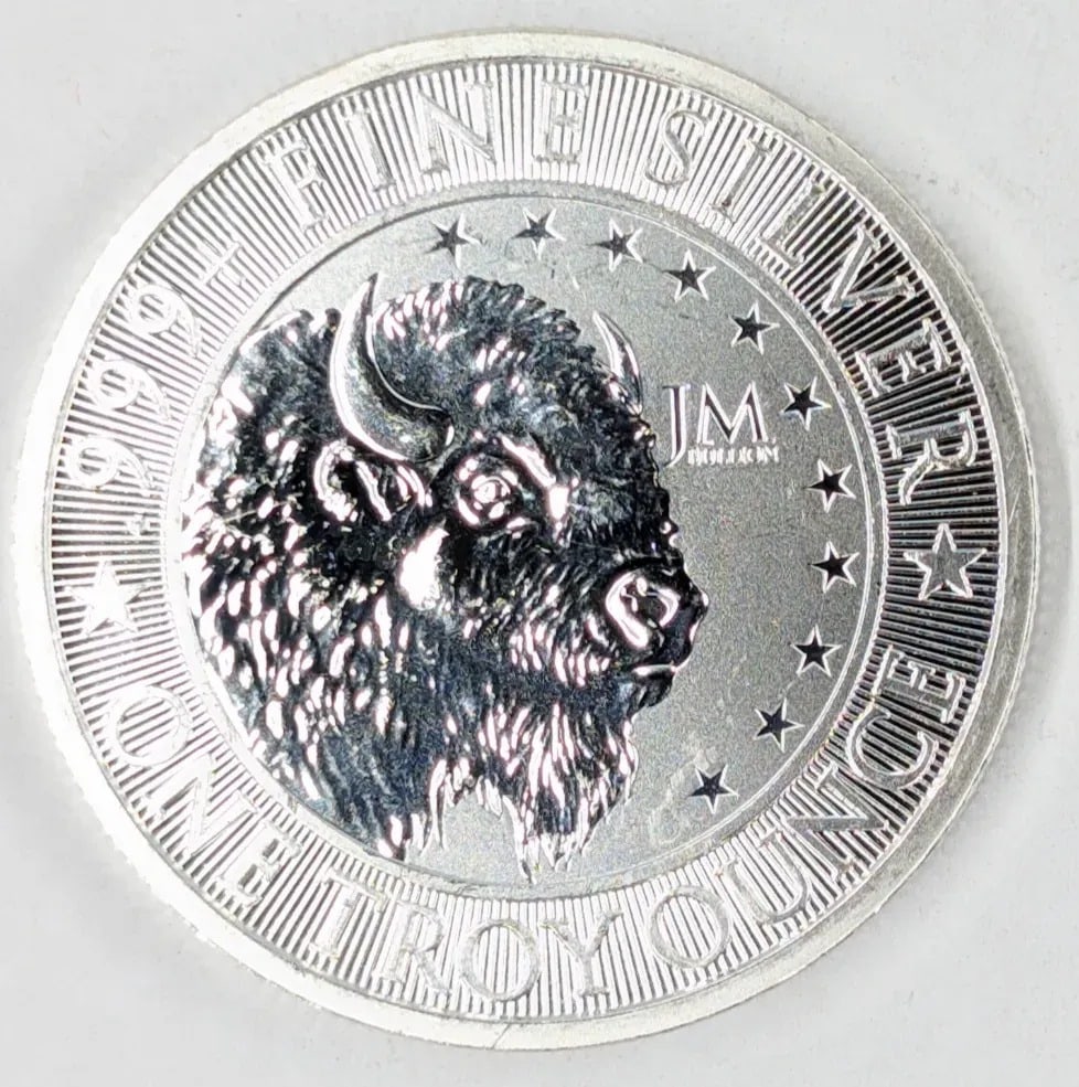1 Ounce Fine .999 Silver Round- JM Bullion: Silver