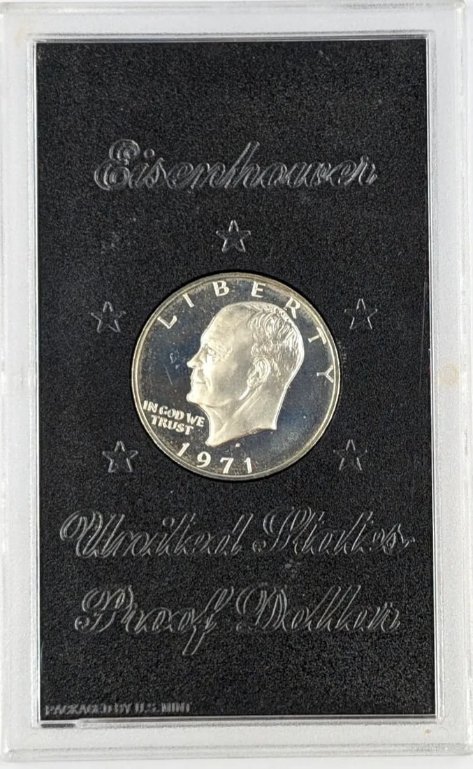 1971-S Eisenhower " Ike" Proof Silver Dollar: Silver