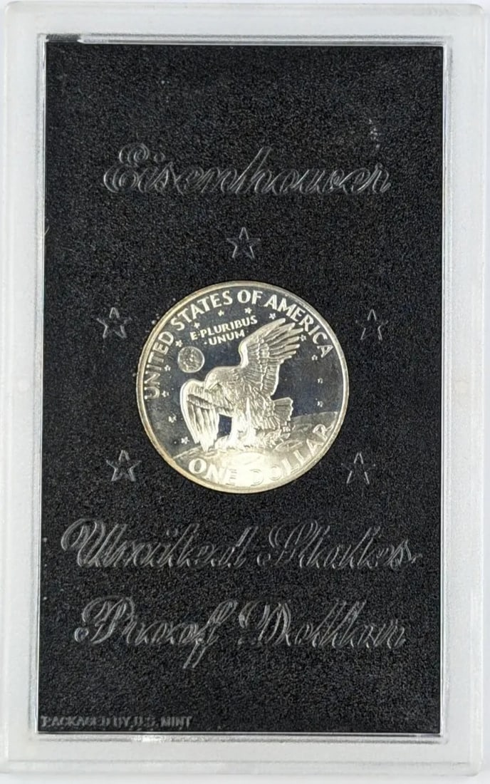 1971-S Eisenhower " Ike" Proof Silver Dollar - 2