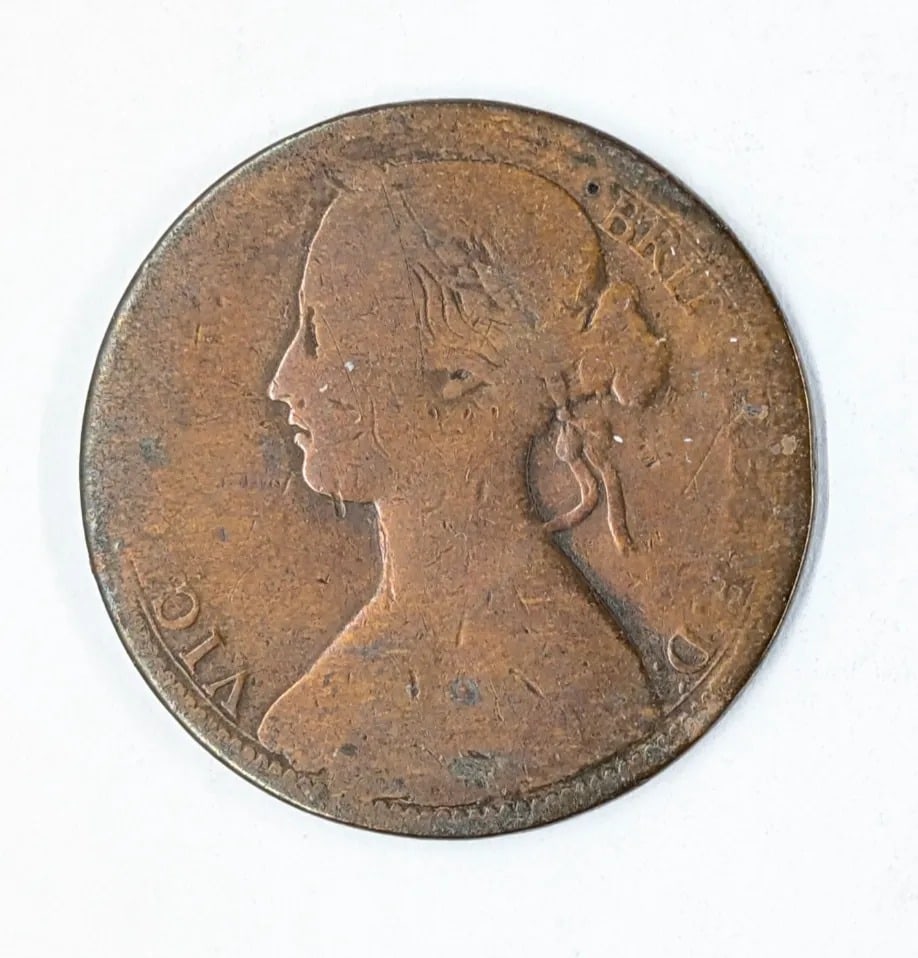 1862 Great Britain Penny: Coin