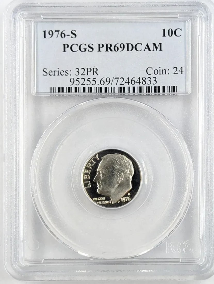 PCGS 1976-S PR 69 Roosevelt Dime (1 of 2)