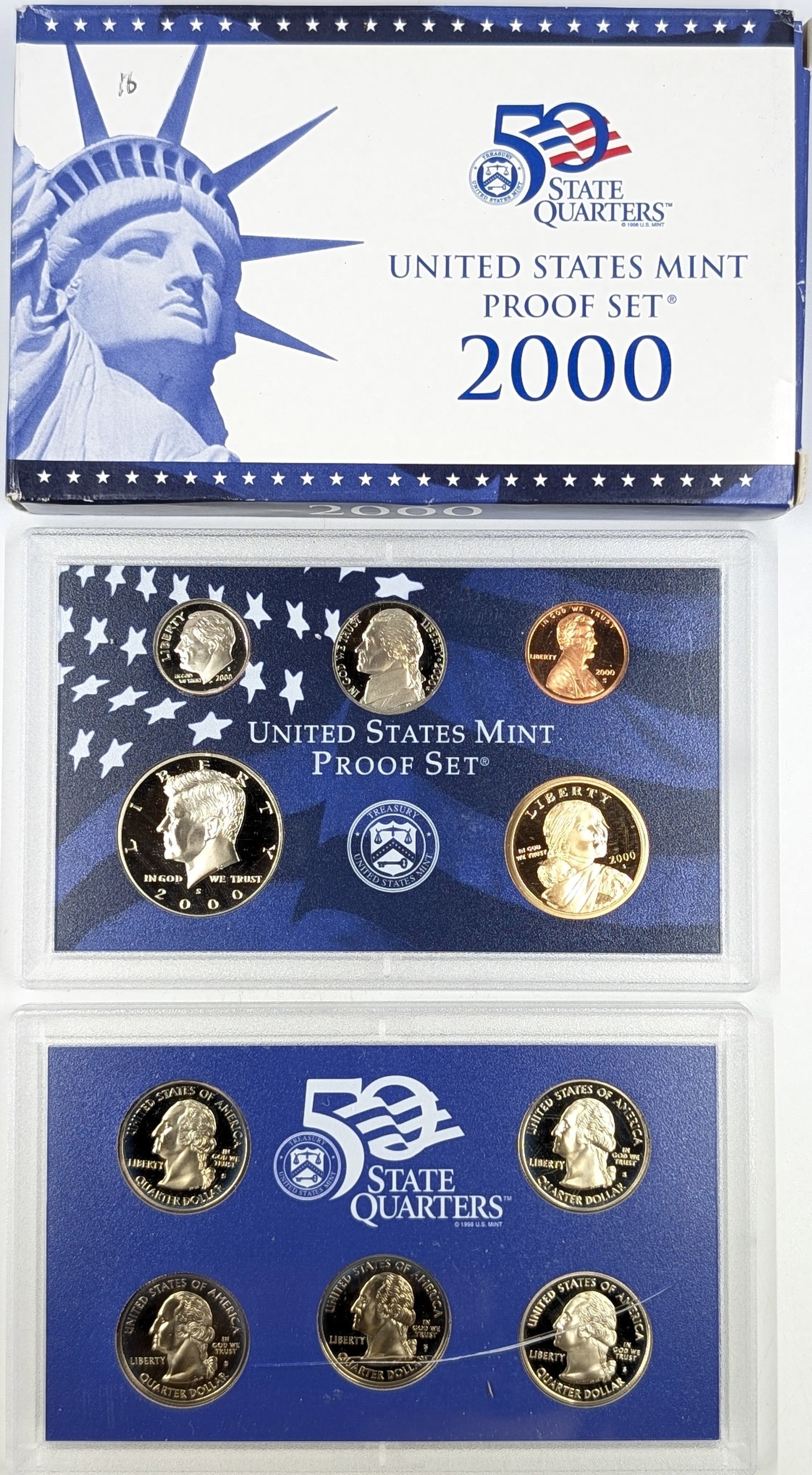 2000 US Mint Proof Coin Set: Coin